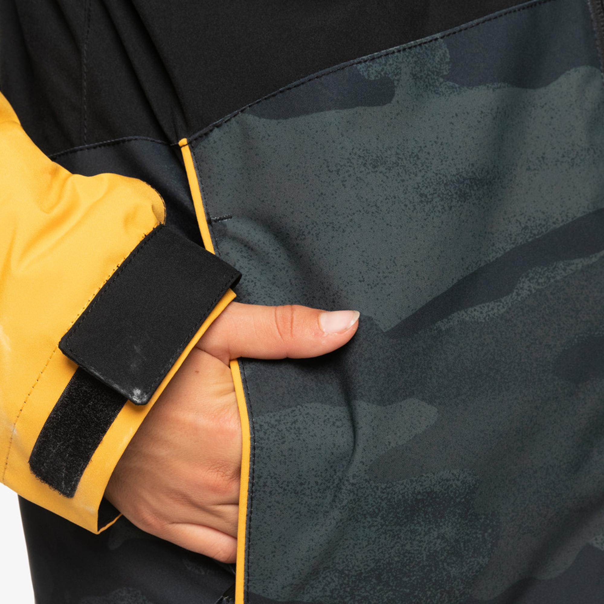 Quiksilver Silvertip Youth Erkek Çocuk Siyah Snowboard Ceketi