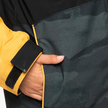  Quiksilver Silvertip Youth Erkek Çocuk Siyah Snowboard Ceketi