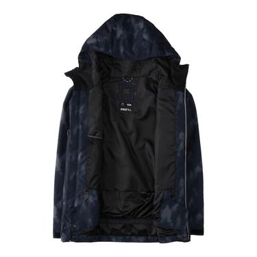  Dc Basis Print Erkek Siyah Snowboard Ceketi