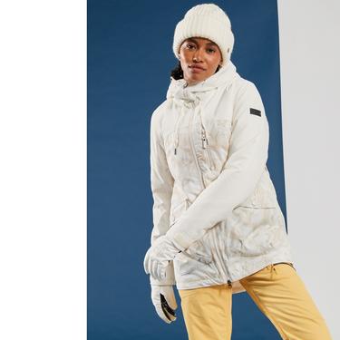  Roxy Stated Kadın Beyaz Snowboard Ceketi