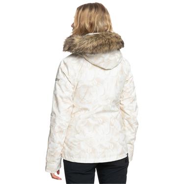  Roxy Jet Ski Kadın Beyaz Snowboard Ceketi