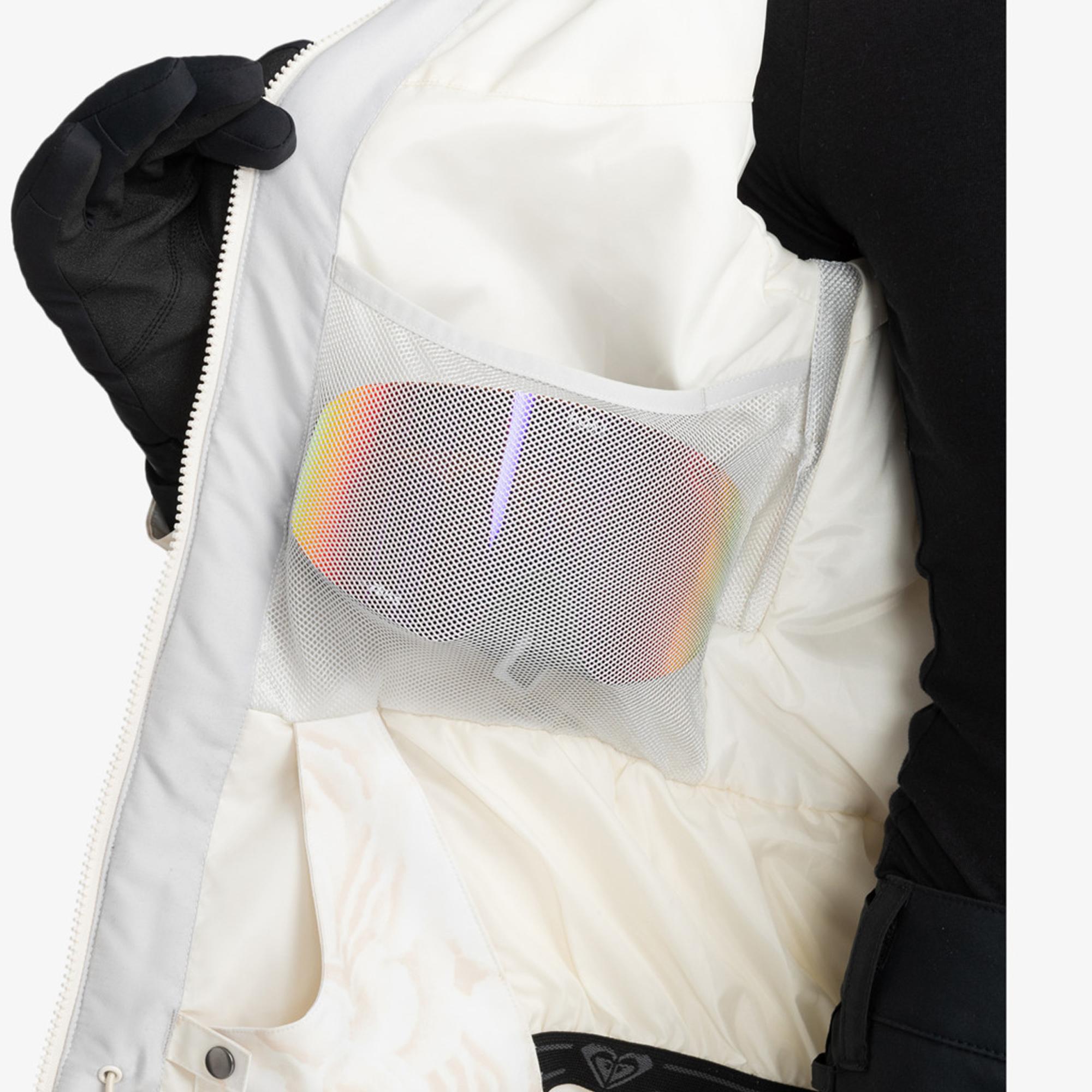 Roxy Jet Ski Kadın Beyaz Snowboard Ceketi