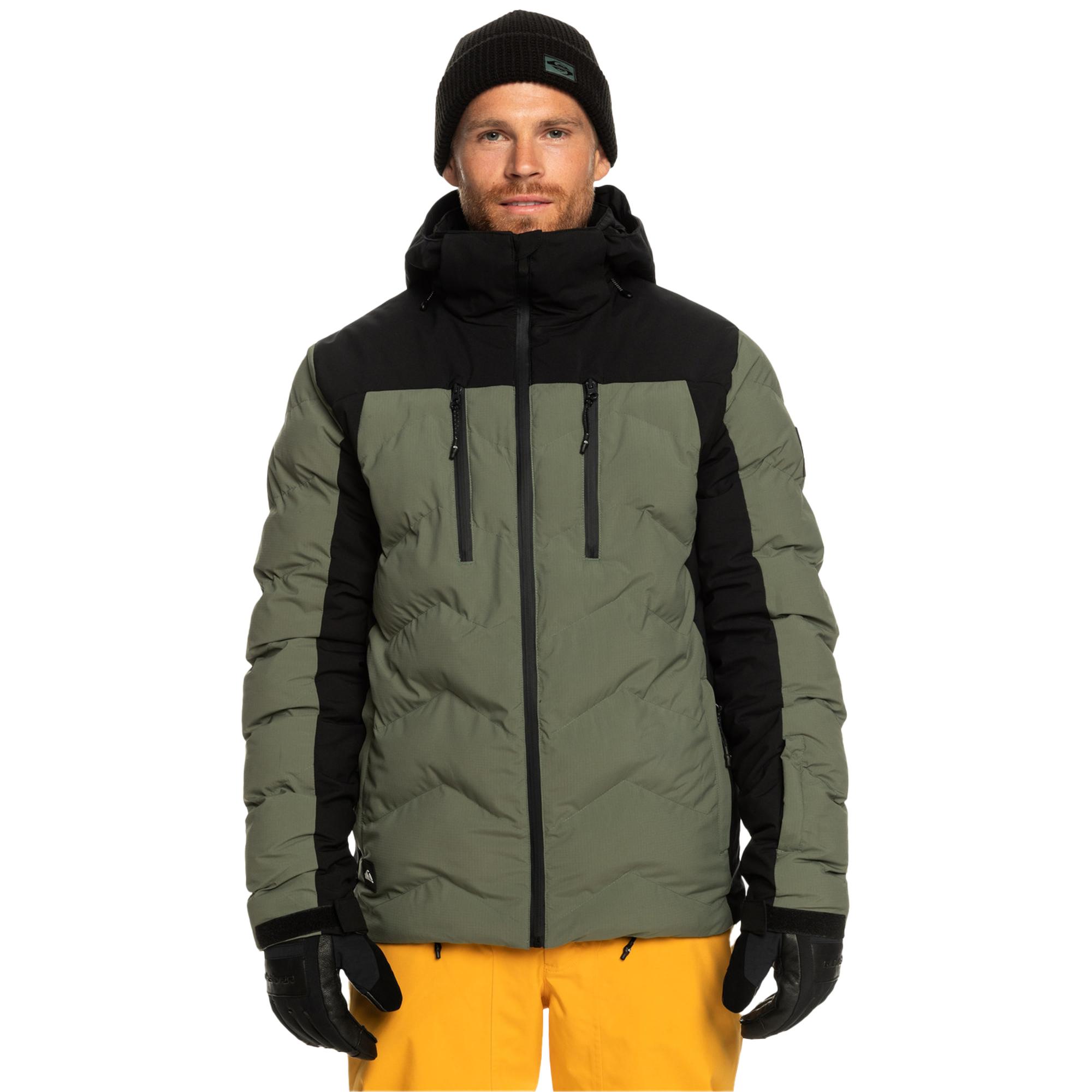 Quiksilver The Edge Erkek Yeşil Snowboard Ceketi