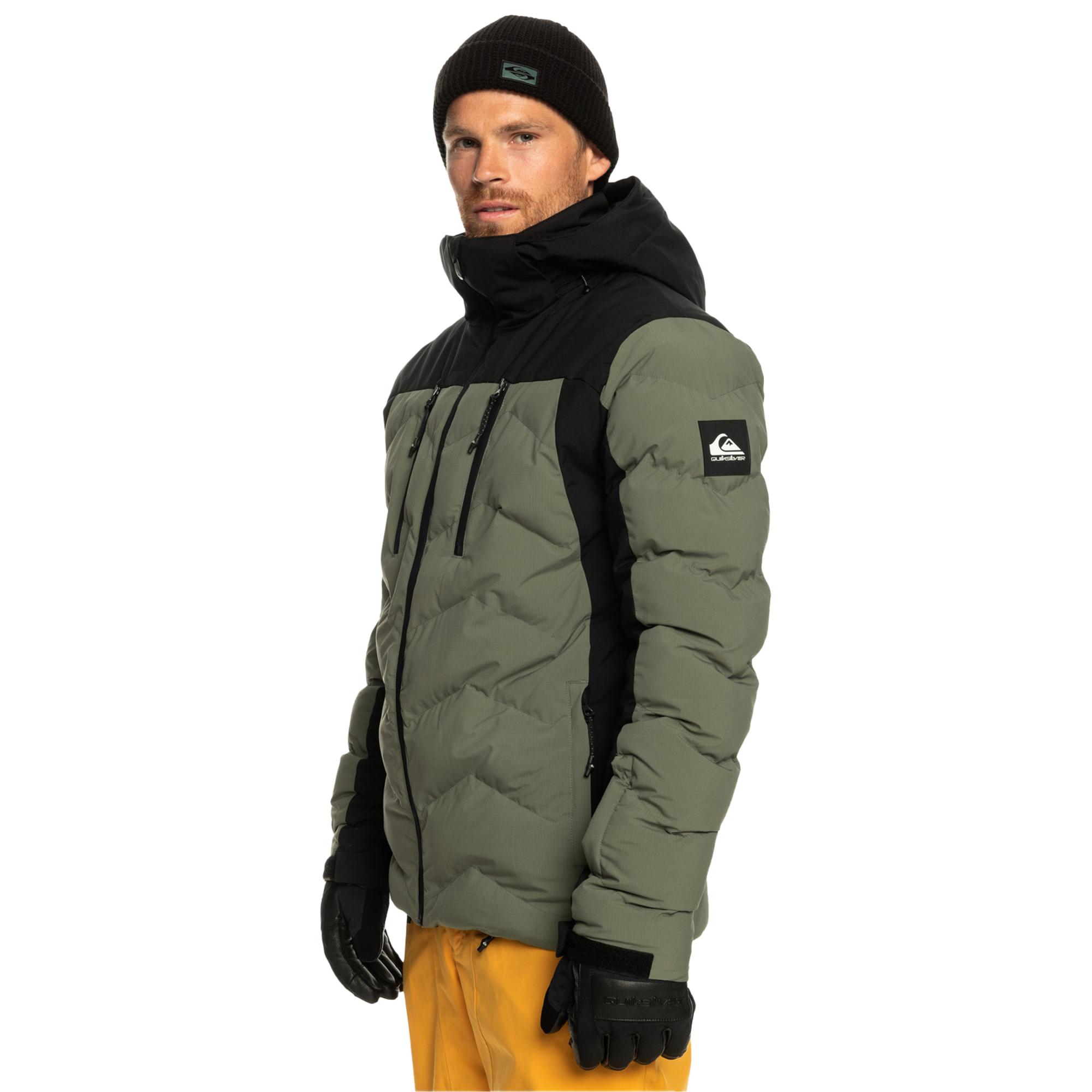 Quiksilver The Edge Erkek Yeşil Snowboard Ceketi