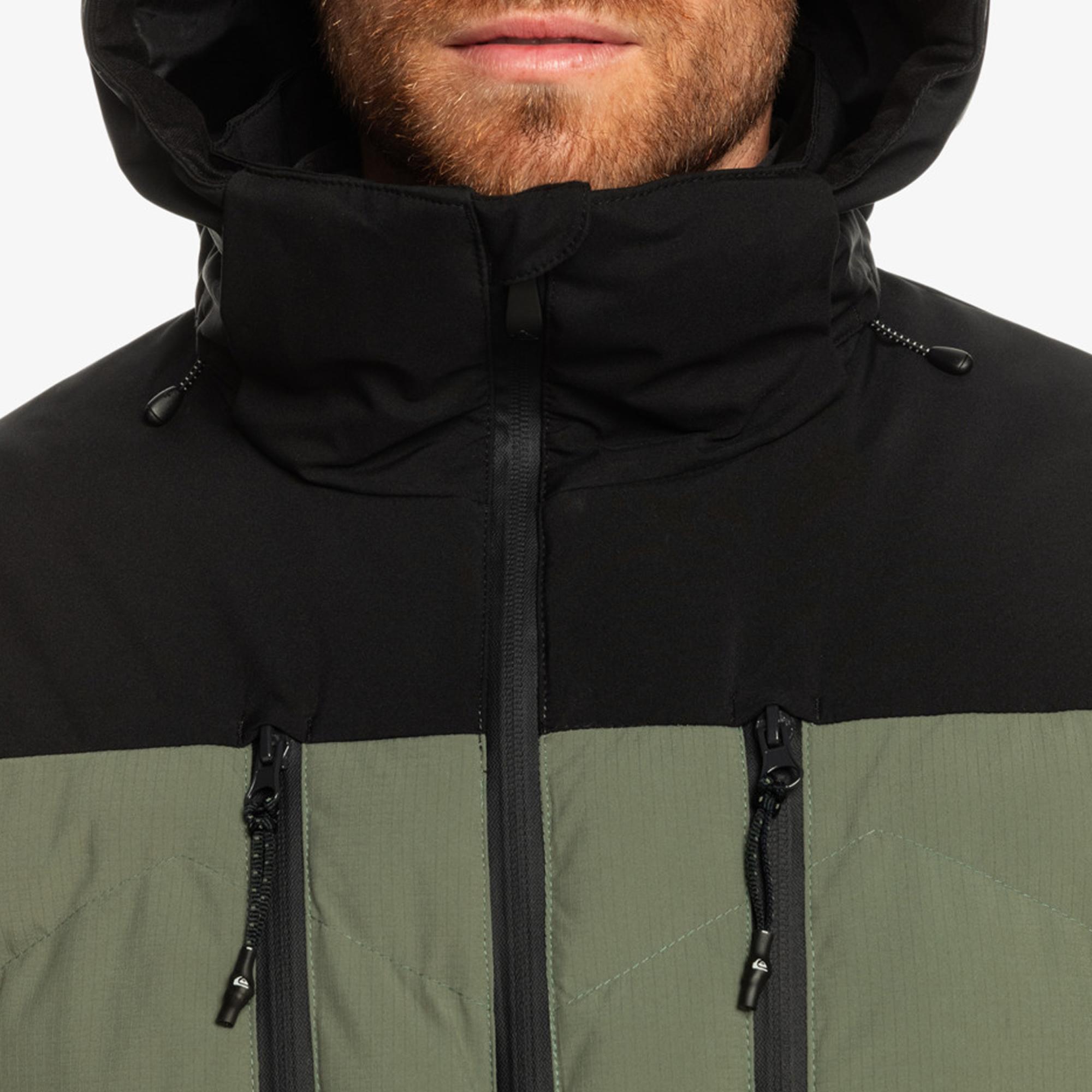 Quiksilver The Edge Erkek Yeşil Snowboard Ceketi