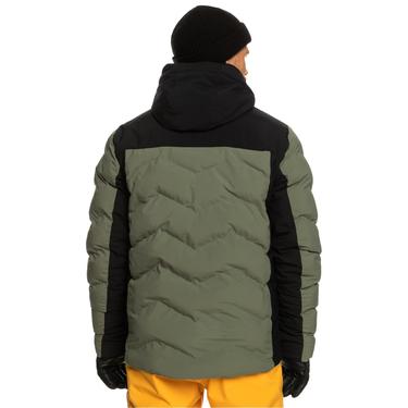  Quiksilver The Edge Erkek Yeşil Snowboard Ceketi