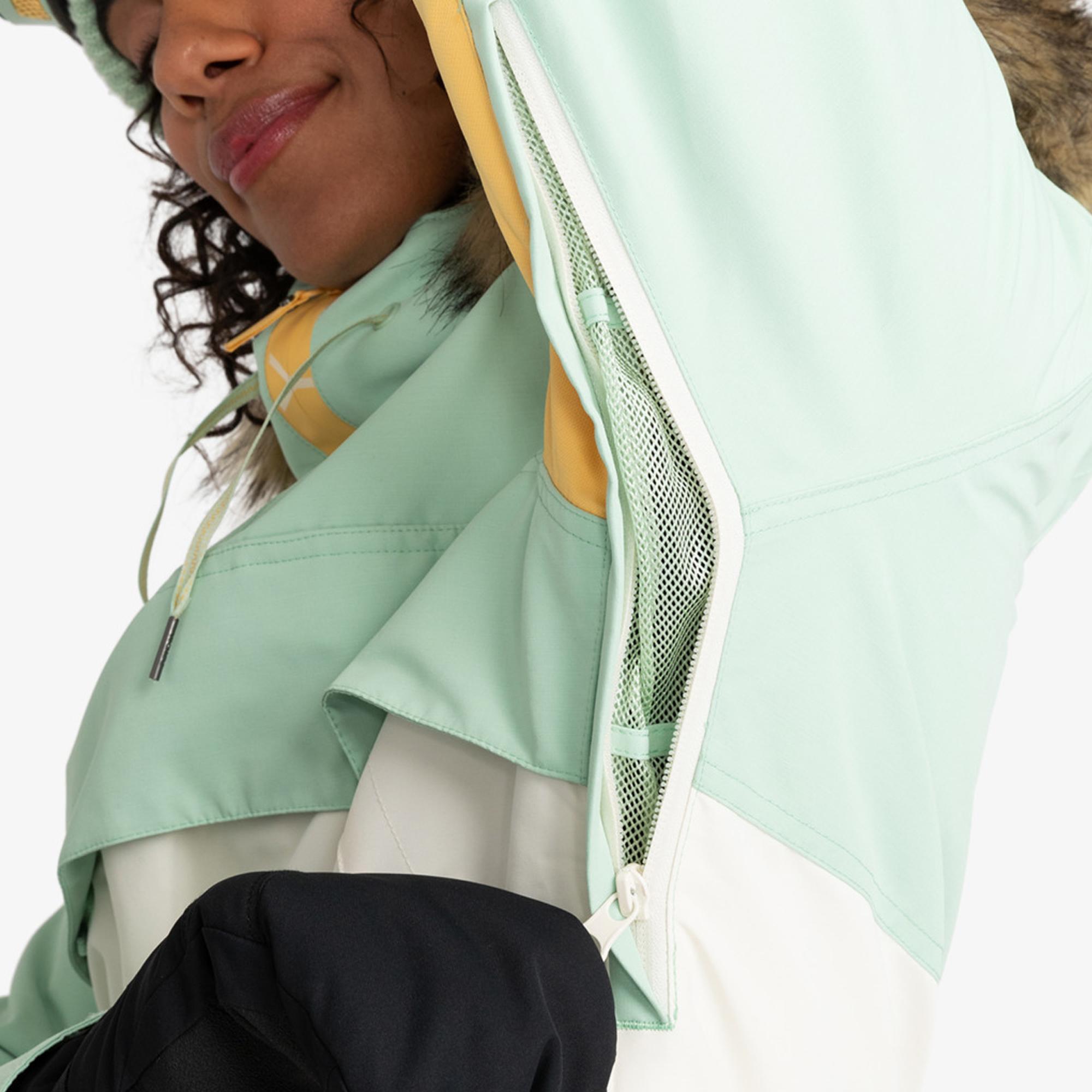 Roxy Kadın Snowboard Ceketi Shelter Yeşil