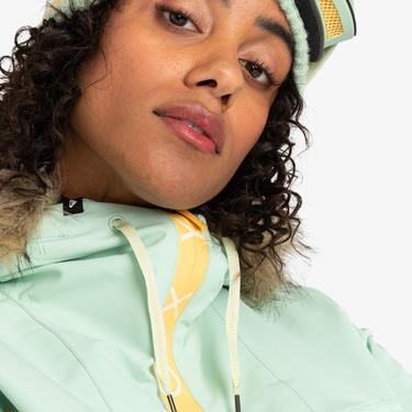  Roxy Kadın Snowboard Ceketi Shelter Yeşil