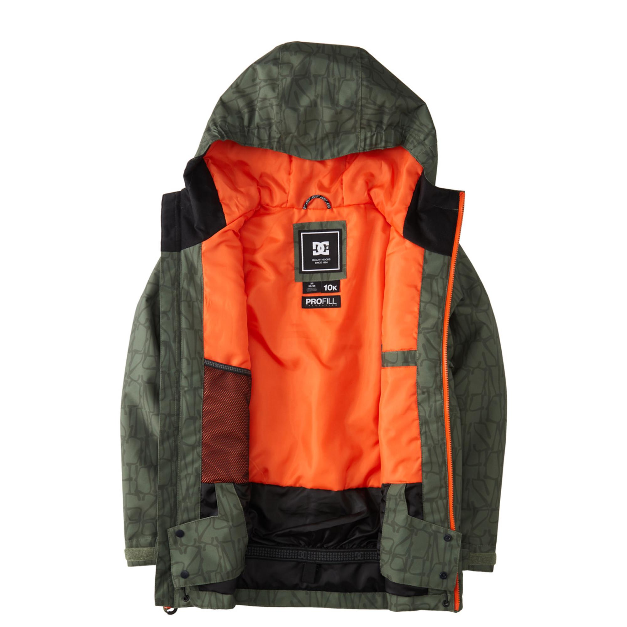 Dc Basis Print Youth Erkek Çocuk Yeşil Snowboard Ceketi