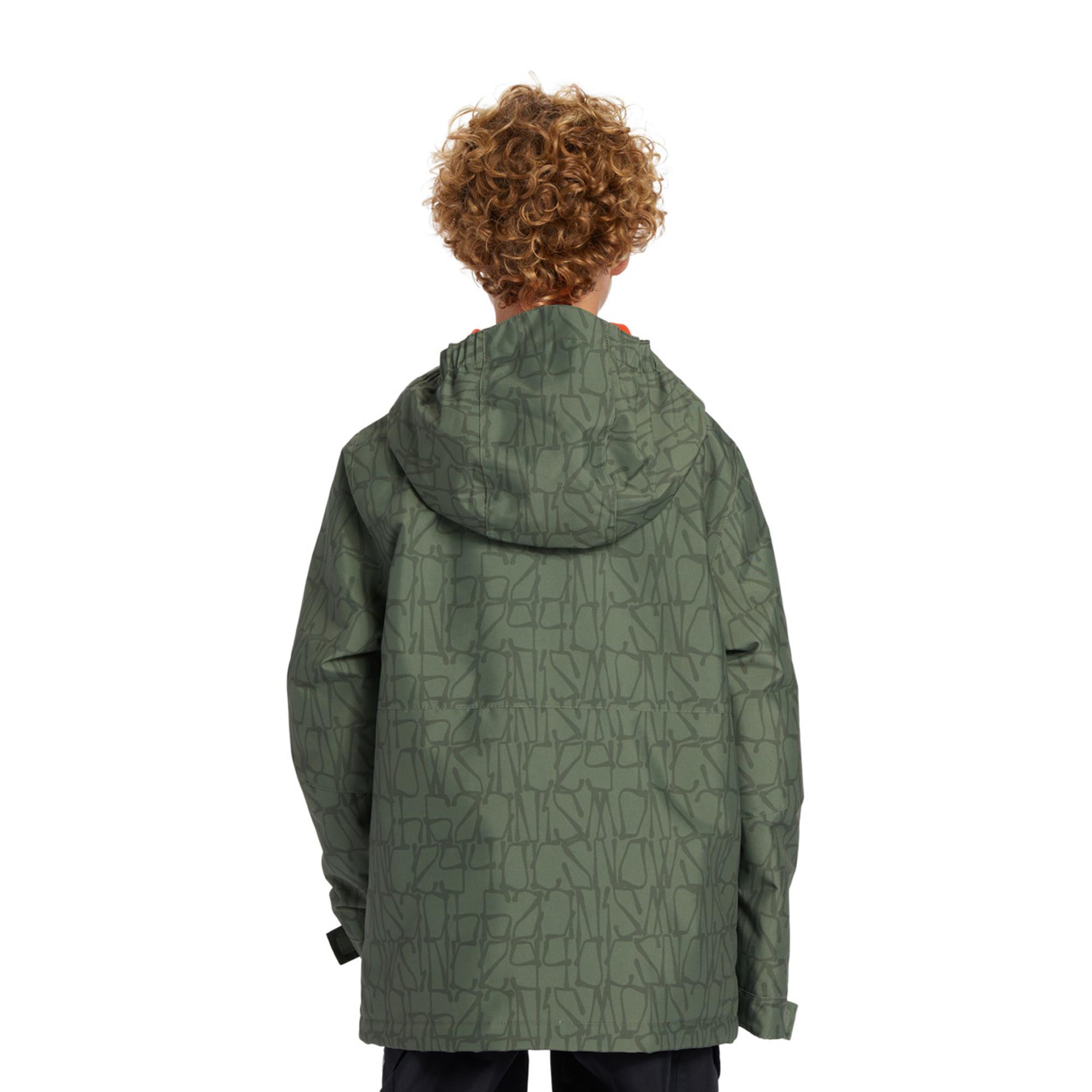 Dc Basis Print Youth Erkek Çocuk Yeşil Snowboard Ceketi