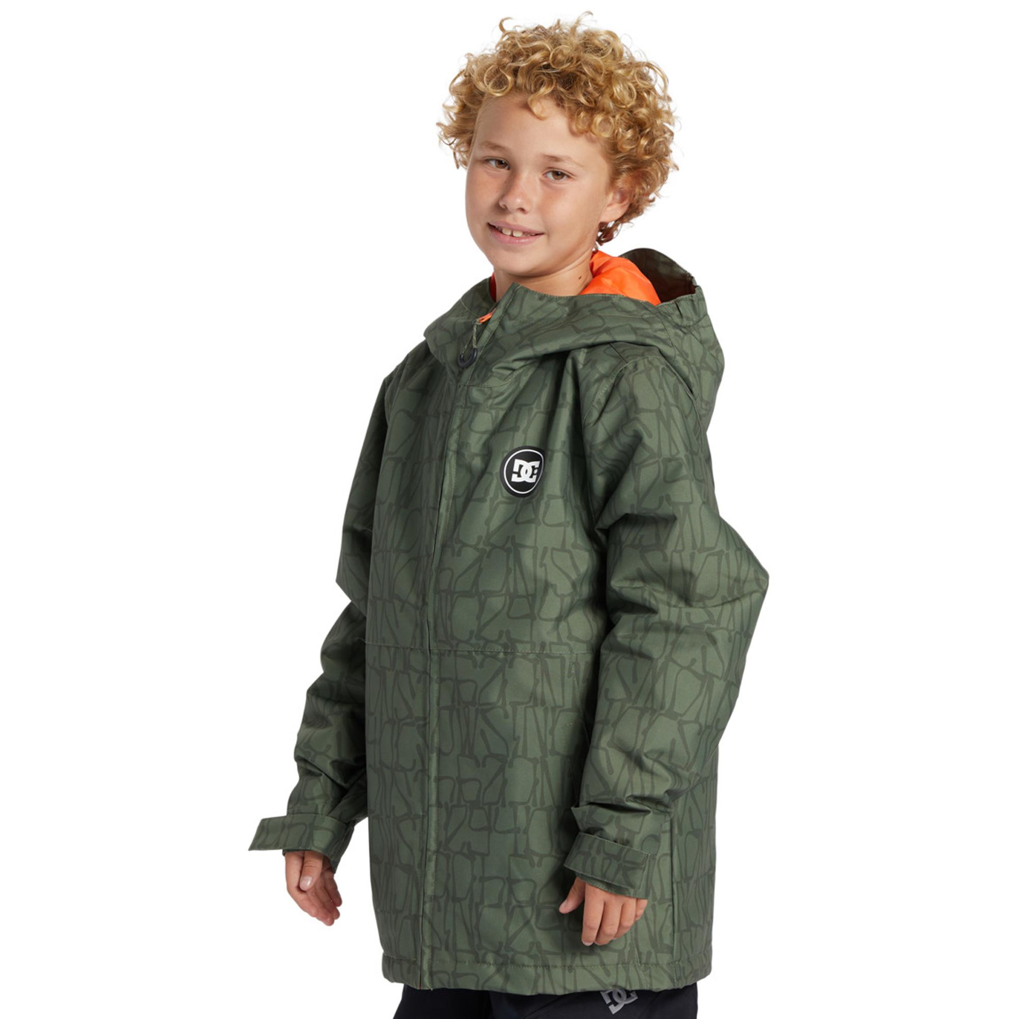Dc Basis Print Youth Erkek Çocuk Yeşil Snowboard Ceketi
