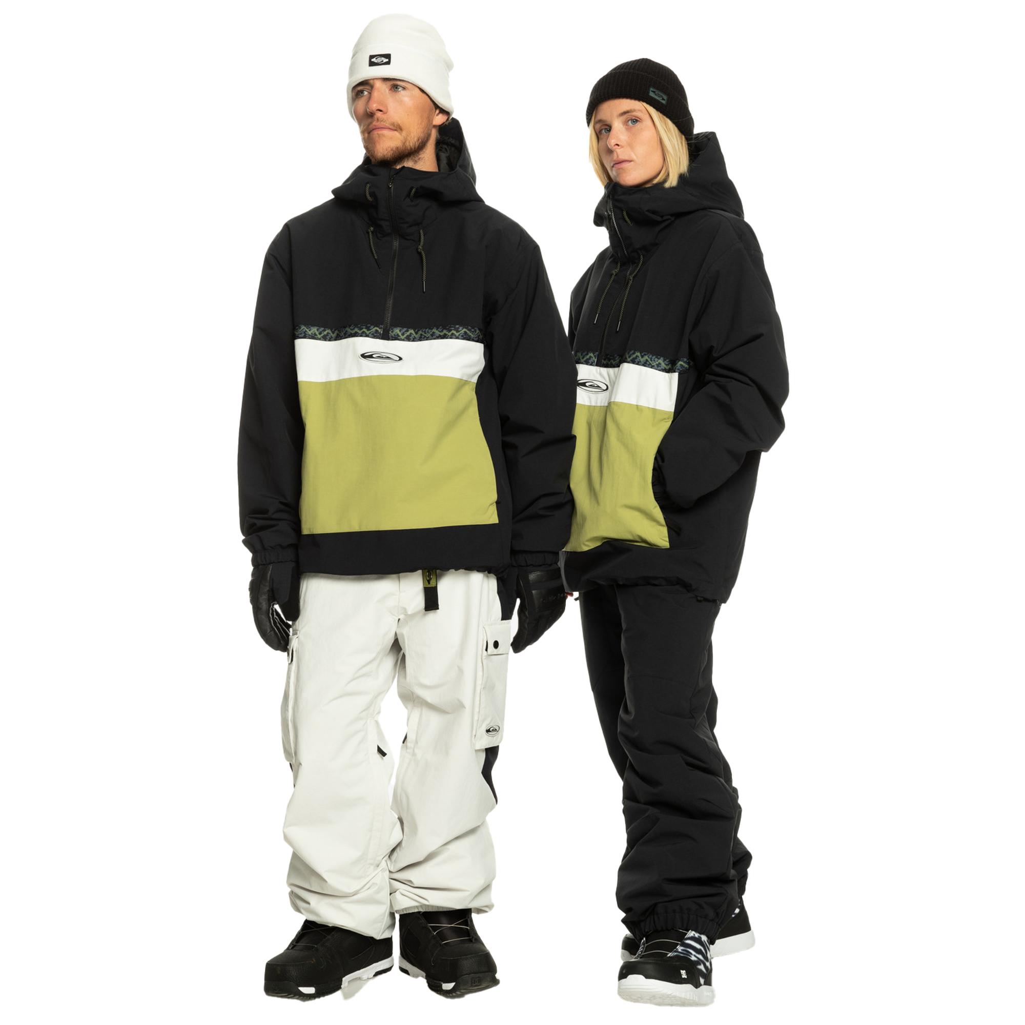 Quiksilver Unisex Snowboard Ceketi Steeze Siyah