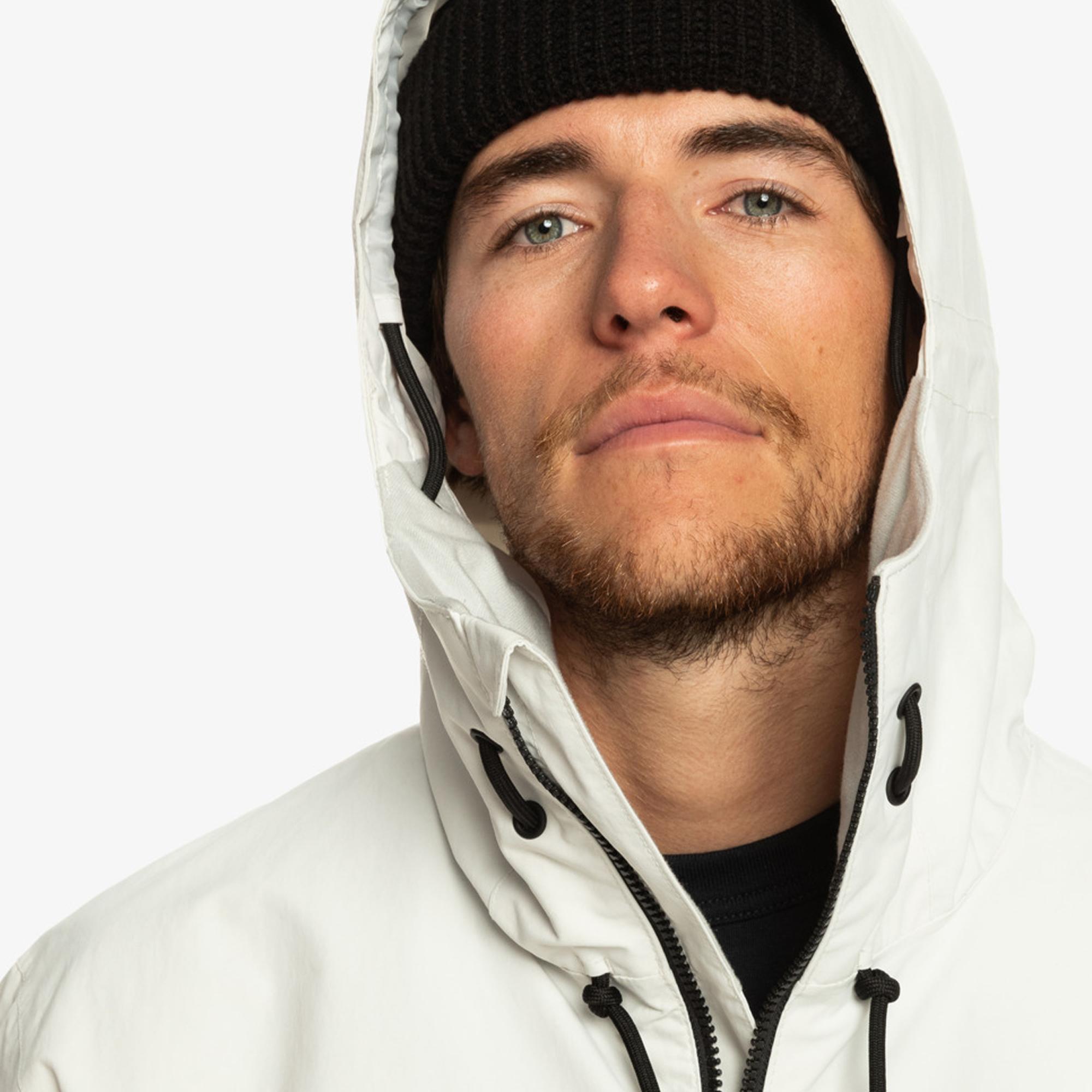 Quiksilver Steeze Unisex Gri Snowboard Ceketi