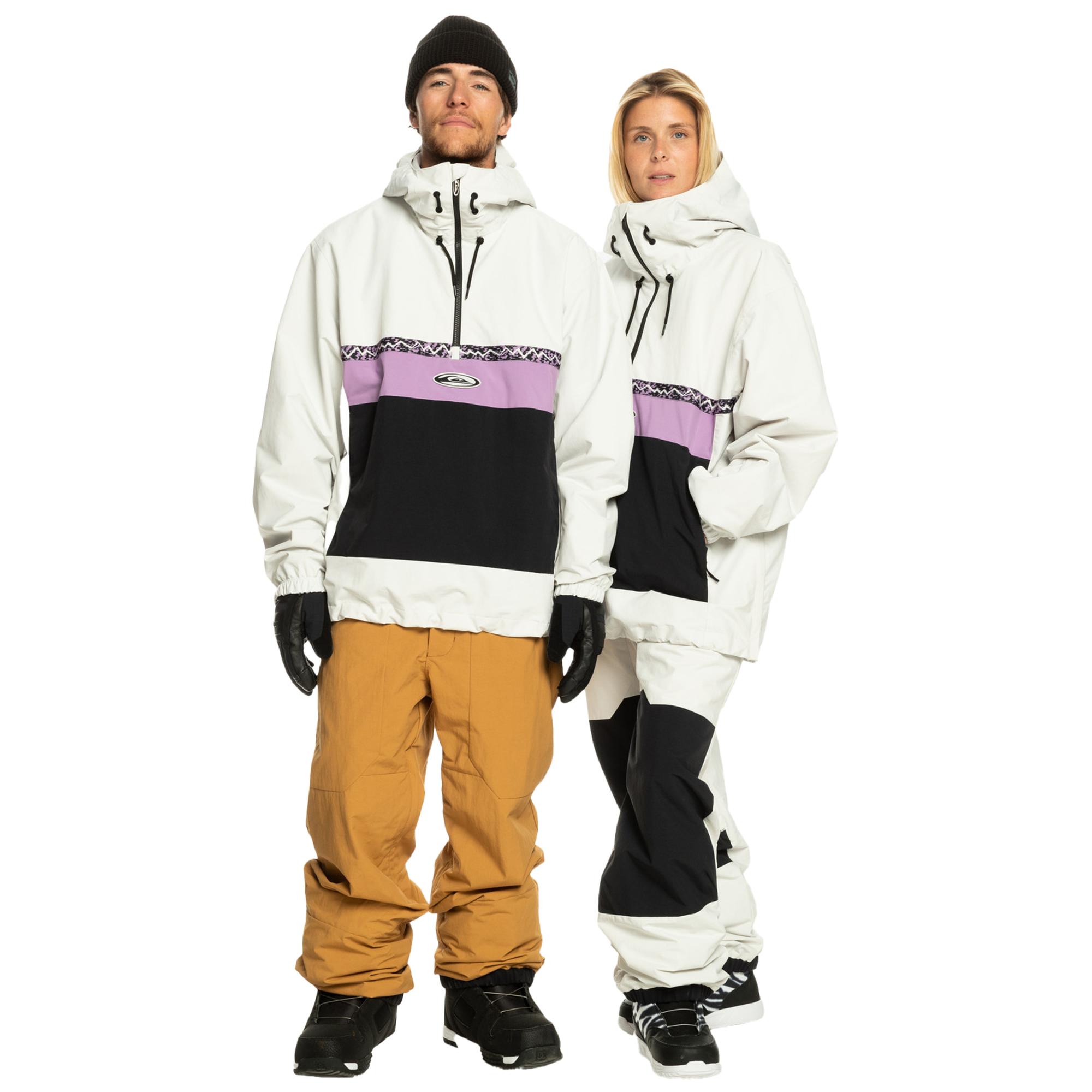 Quiksilver Steeze Unisex Gri Snowboard Ceketi