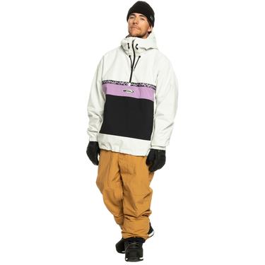  Quiksilver Steeze Unisex Gri Snowboard Ceketi