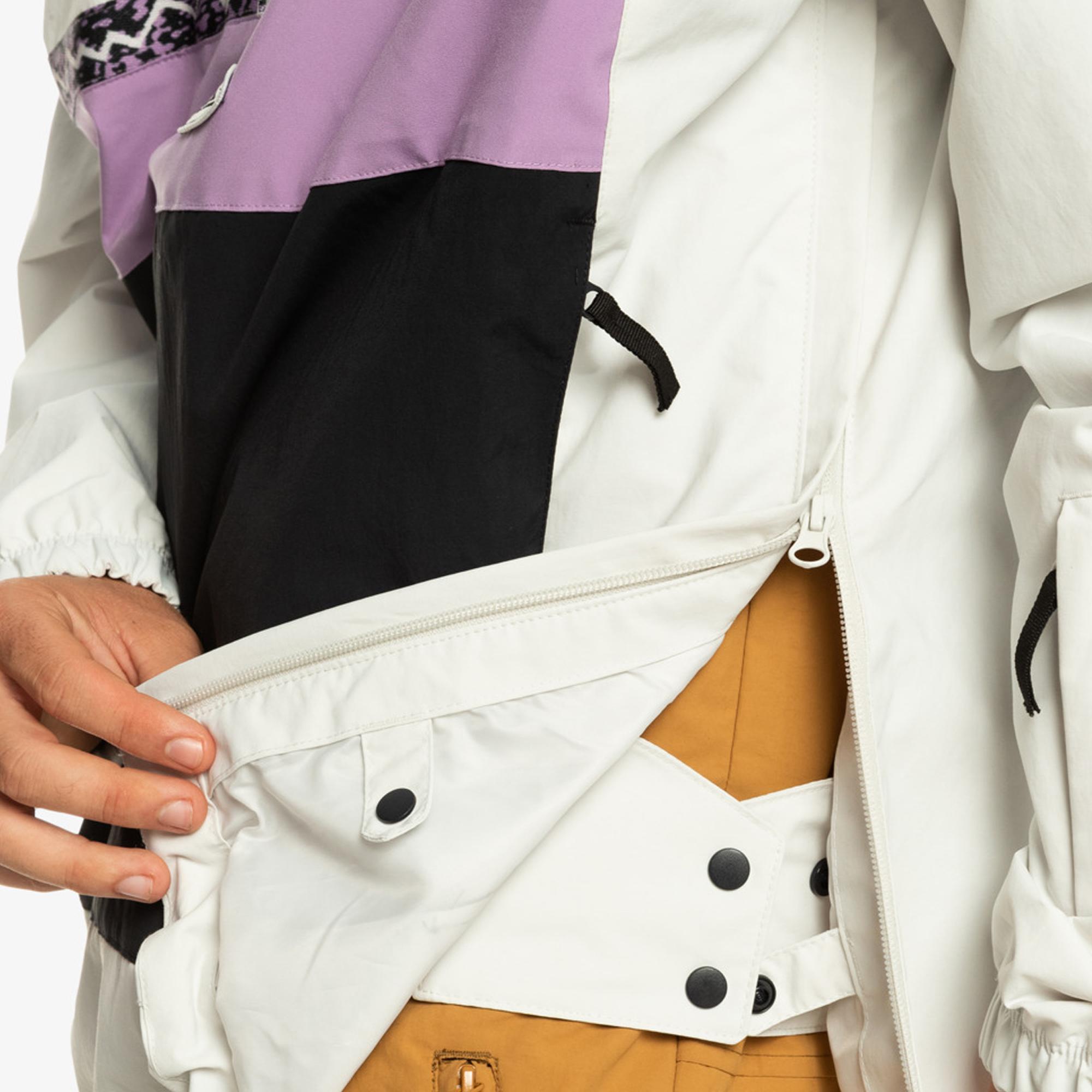 Quiksilver Steeze Unisex Gri Snowboard Ceketi