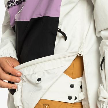  Quiksilver Steeze Unisex Gri Snowboard Ceketi