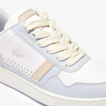  Lacoste T-Clip Monogram Kadın Beyaz Sneaker