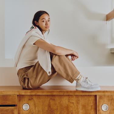  Lacoste T-Clip Monogram Kadın Beyaz Sneaker