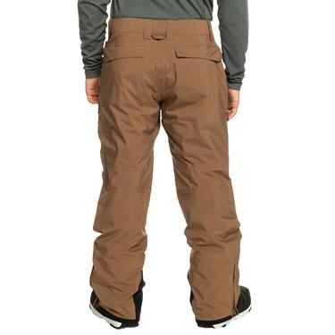  Quiksilver Utility Pt Erkek Kahverengi Snowboard Pantolonu