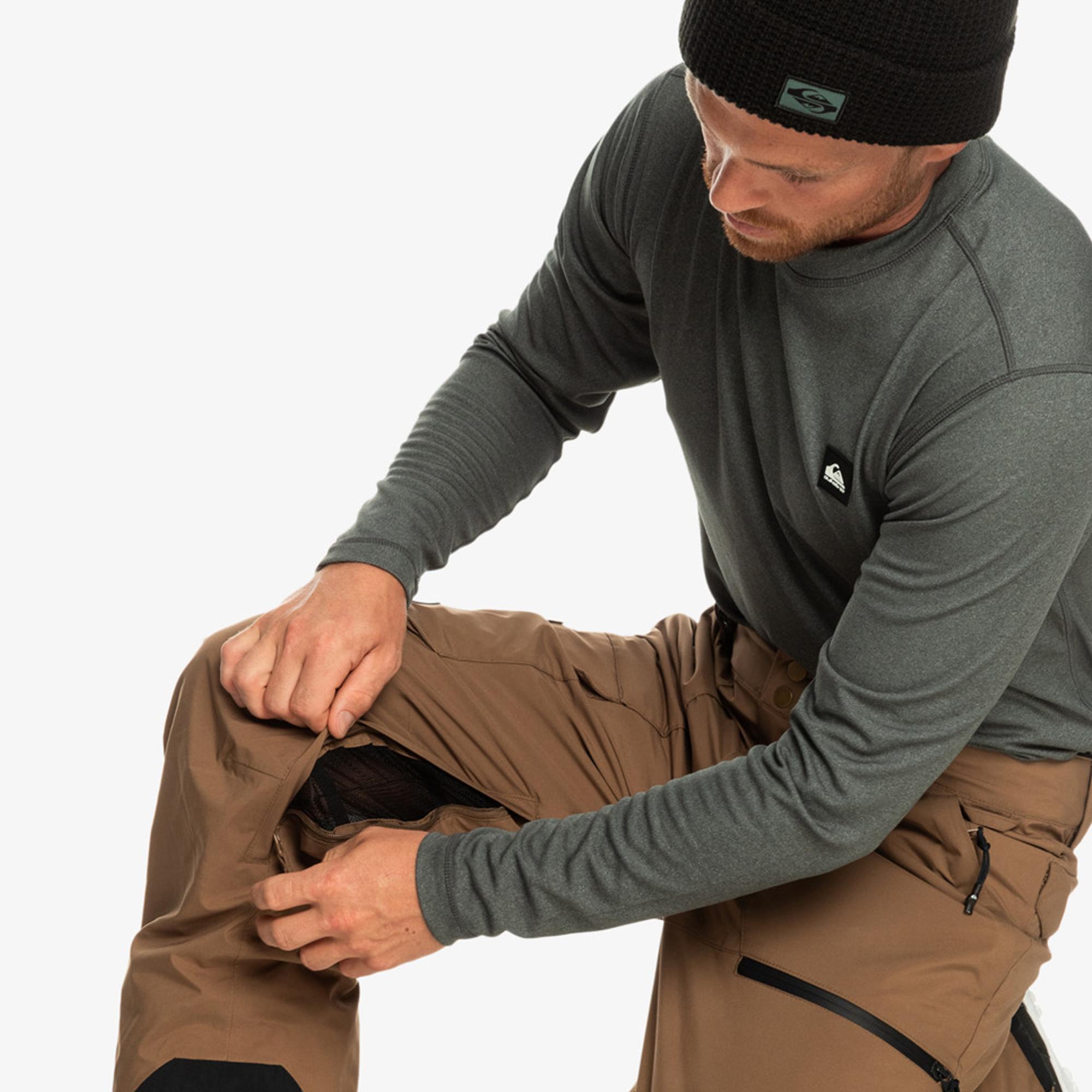 Quiksilver Utility Pt Erkek Kahverengi Snowboard Pantolonu