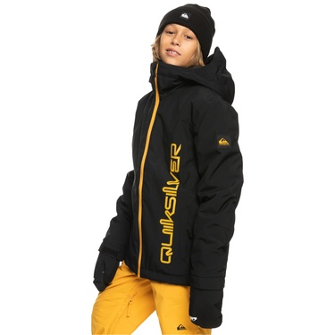  Quiksilver Morton Youth Erkek Çocuk Siyah Snowboard Ceketi