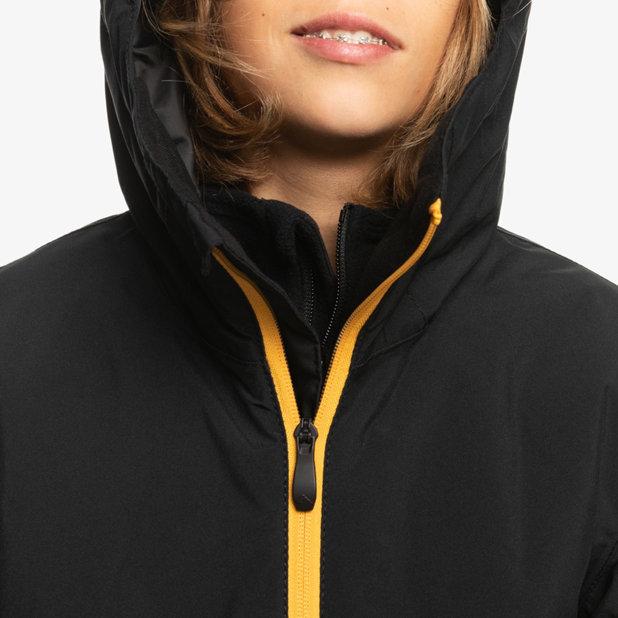 Quiksilver Morton Youth Erkek Çocuk Siyah Snowboard Ceketi