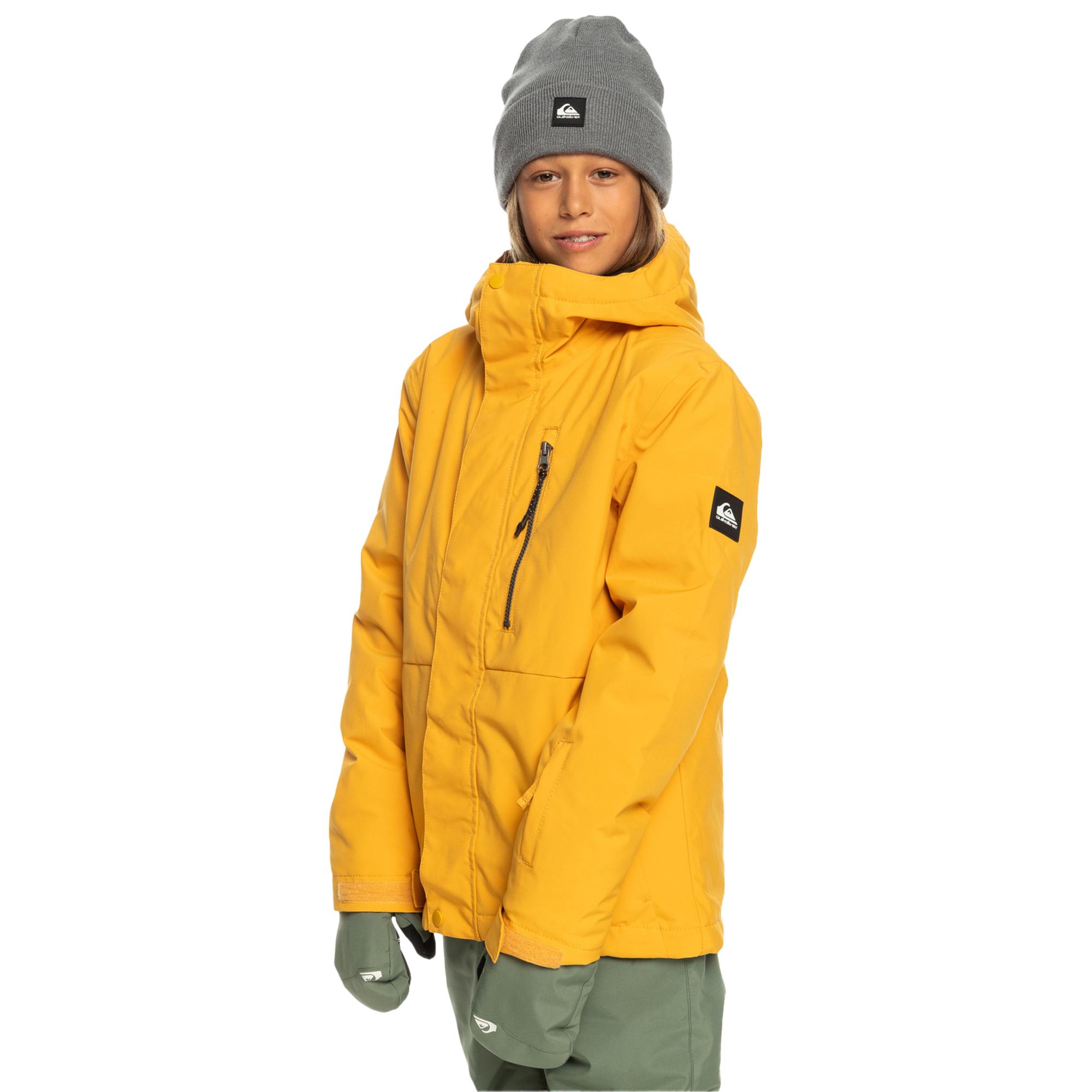 Quiksilver Mission Solid Jk Erkek Çocuk Sarı Snowboard Ceketi