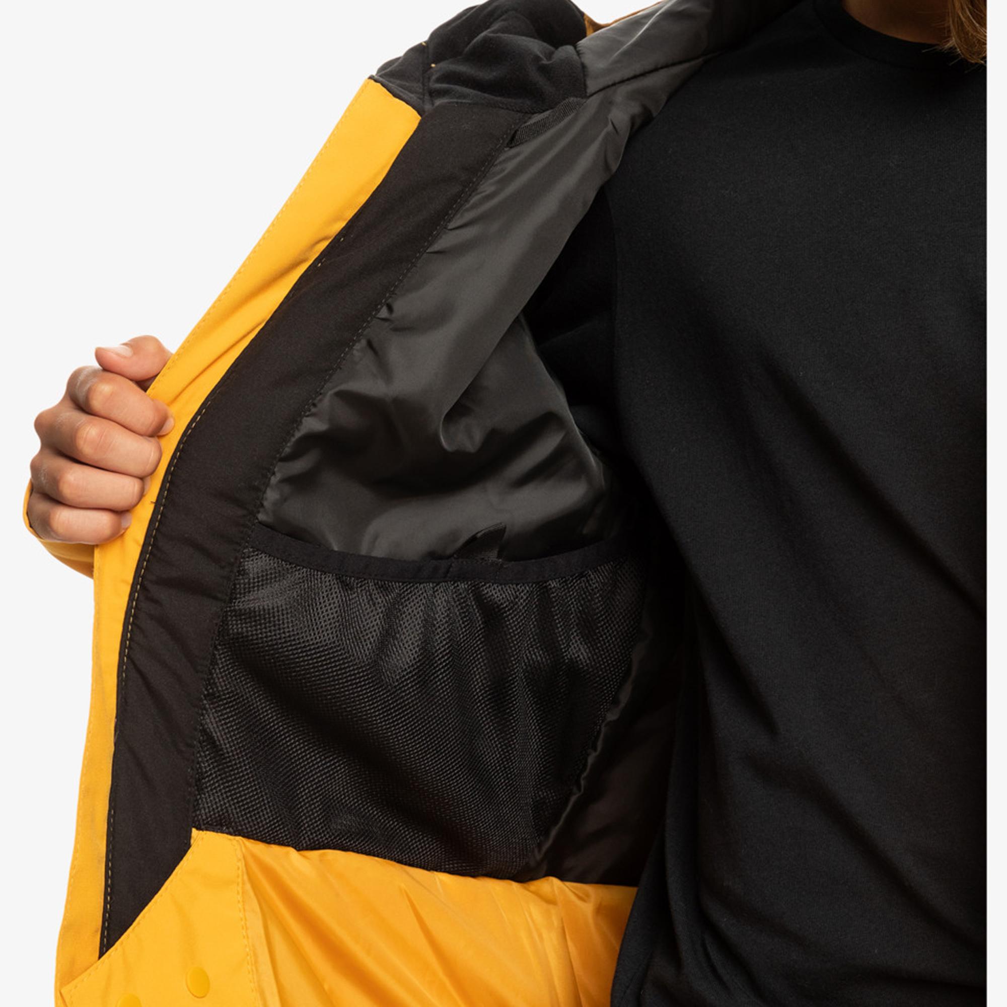 Quiksilver Mission Solid Jk Erkek Çocuk Sarı Snowboard Ceketi