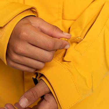  Quiksilver Mission Solid Jk Erkek Çocuk Sarı Snowboard Ceketi