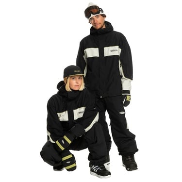  Quiksilver High Altitude Gore-tex Unisex Siyah Snowboard Ceketi