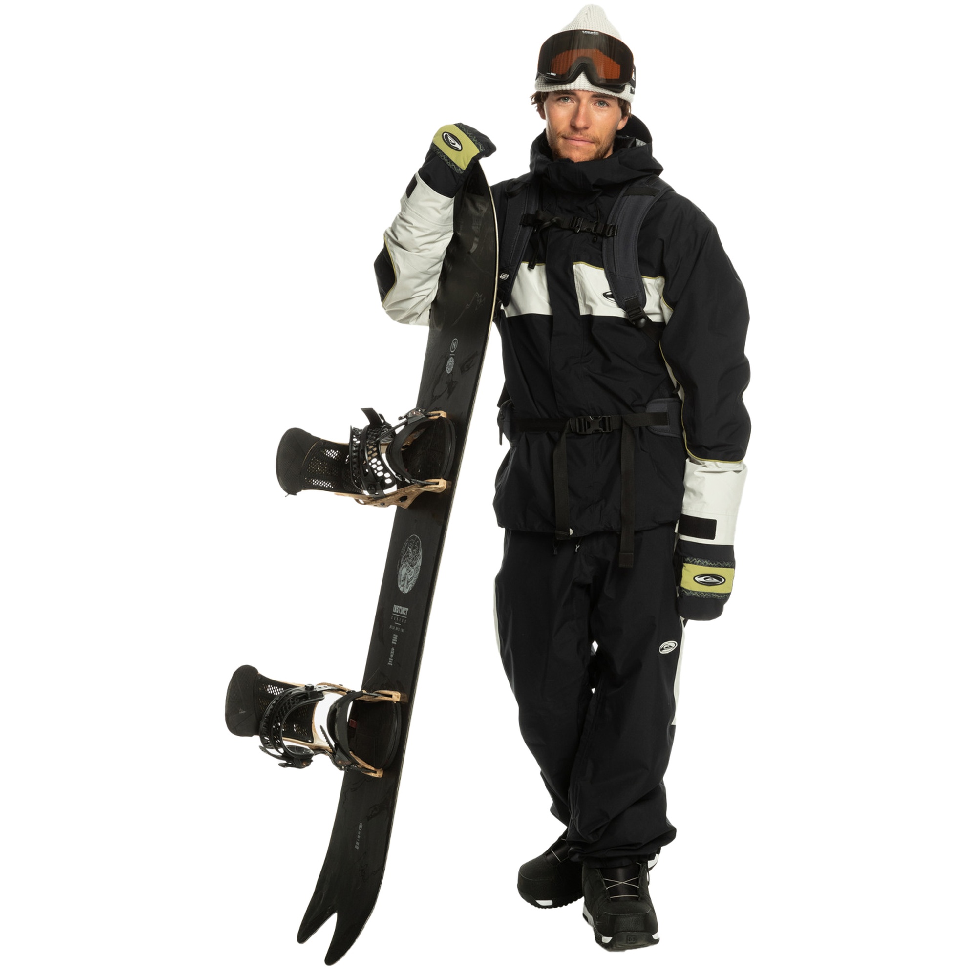 Quiksilver High Altitude Gore-tex Unisex Siyah Snowboard Ceketi