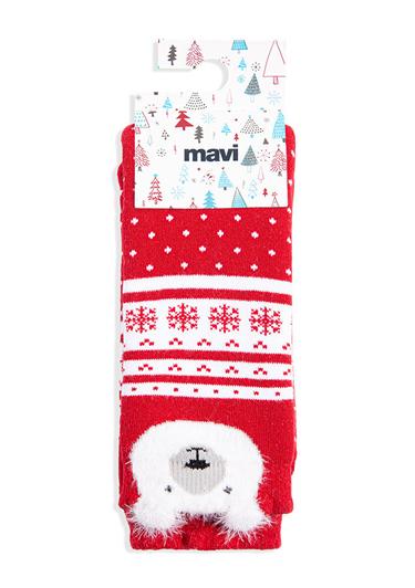  Mavi Yılbaşı Temalı Kırmızı Çorap 1912194-32421