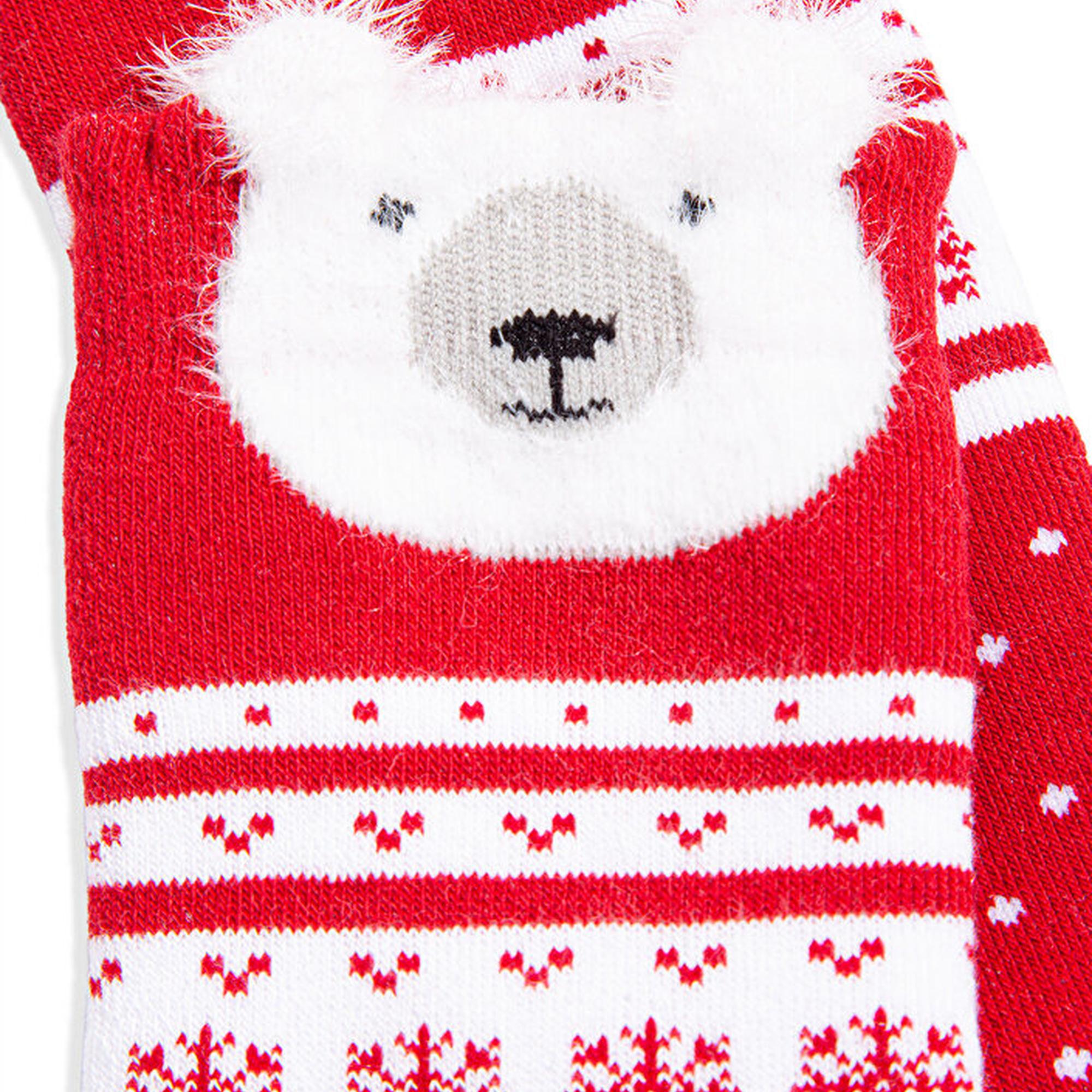 Mavi Yılbaşı Temalı Kırmızı Çorap 1912194-32421