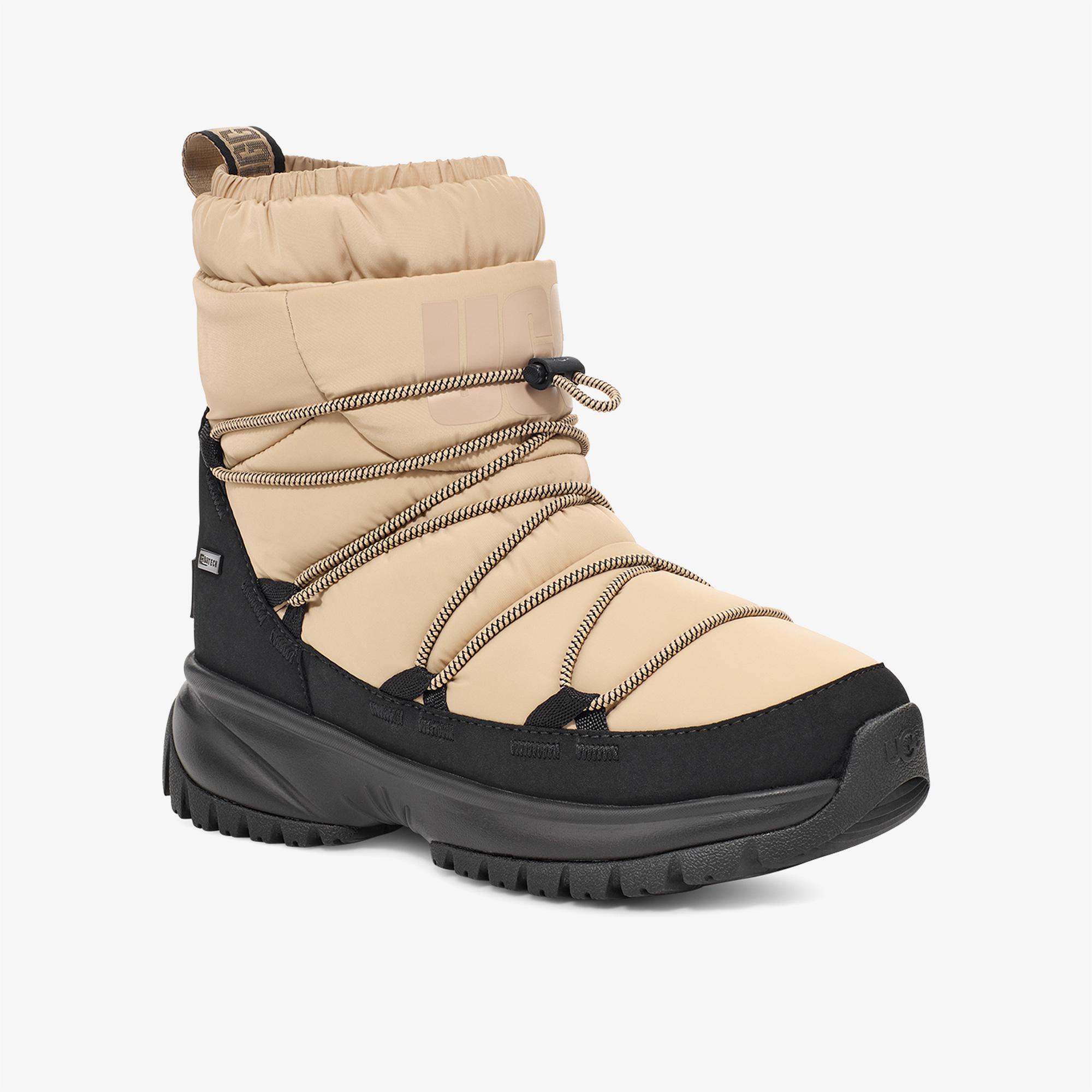 UGG Yose Puffer Mid Kadın Krem Rengi Bot
