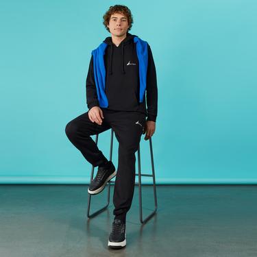  Nautica Erkek Siyah Standart Fit Eşofman Altı