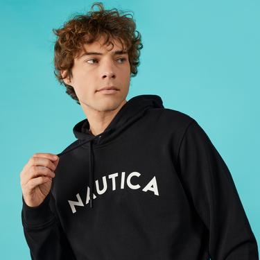  Nautica Erkek Siyah Standart Fit Sweatshirt