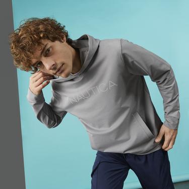  Nautica Erkek Gri Standart Fit Sweatshirt