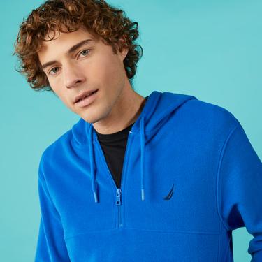  Nautica Erkek Mavi Standart Fit Uzun Kollu Polar