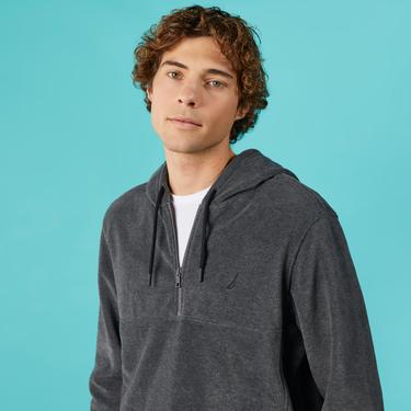  Nautica Erkek Gri Standart Fit Uzun Kollu Polar