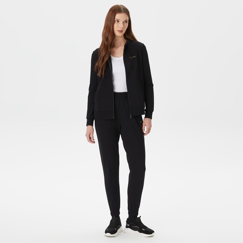  Nautica Kadın Siyah Standart Fit Eşofman Altı