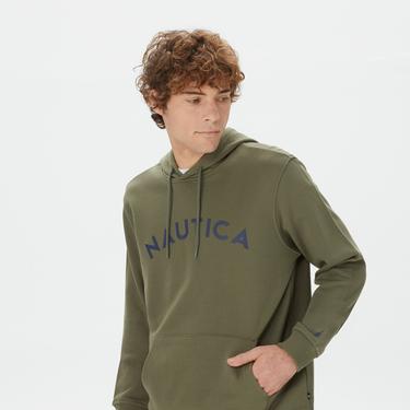  Nautica Erkek Yeşil Standart Fit Sweatshirt