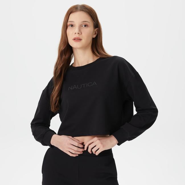  Nautica Kadın Siyah Sweatshirt