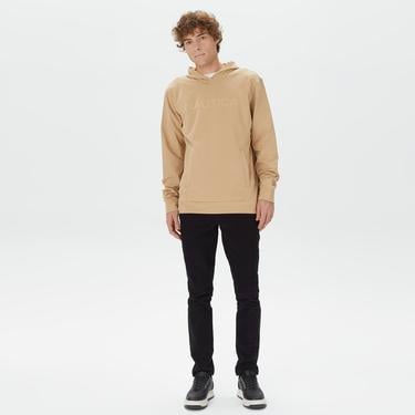  Nautica Erkek Bej Standart Fit Sweatshirt