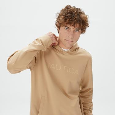  Nautica Erkek Bej Standart Fit Sweatshirt