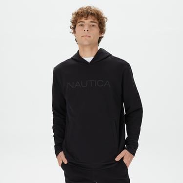  Nautica Erkek Siyah Standart Fit Sweatshirt