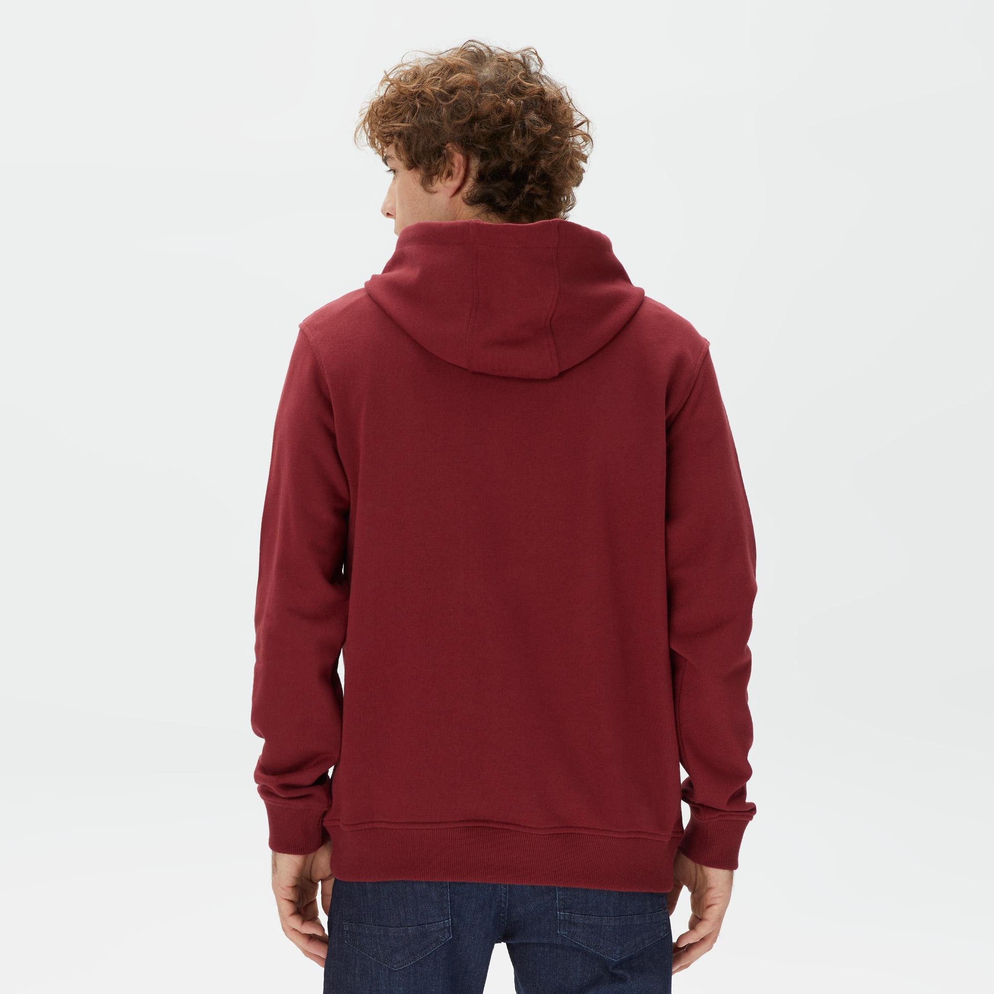 Nautica Erkek Bordo Standart Fit Sweatshirt