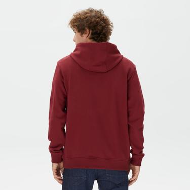  Nautica Erkek Bordo Standart Fit Sweatshirt