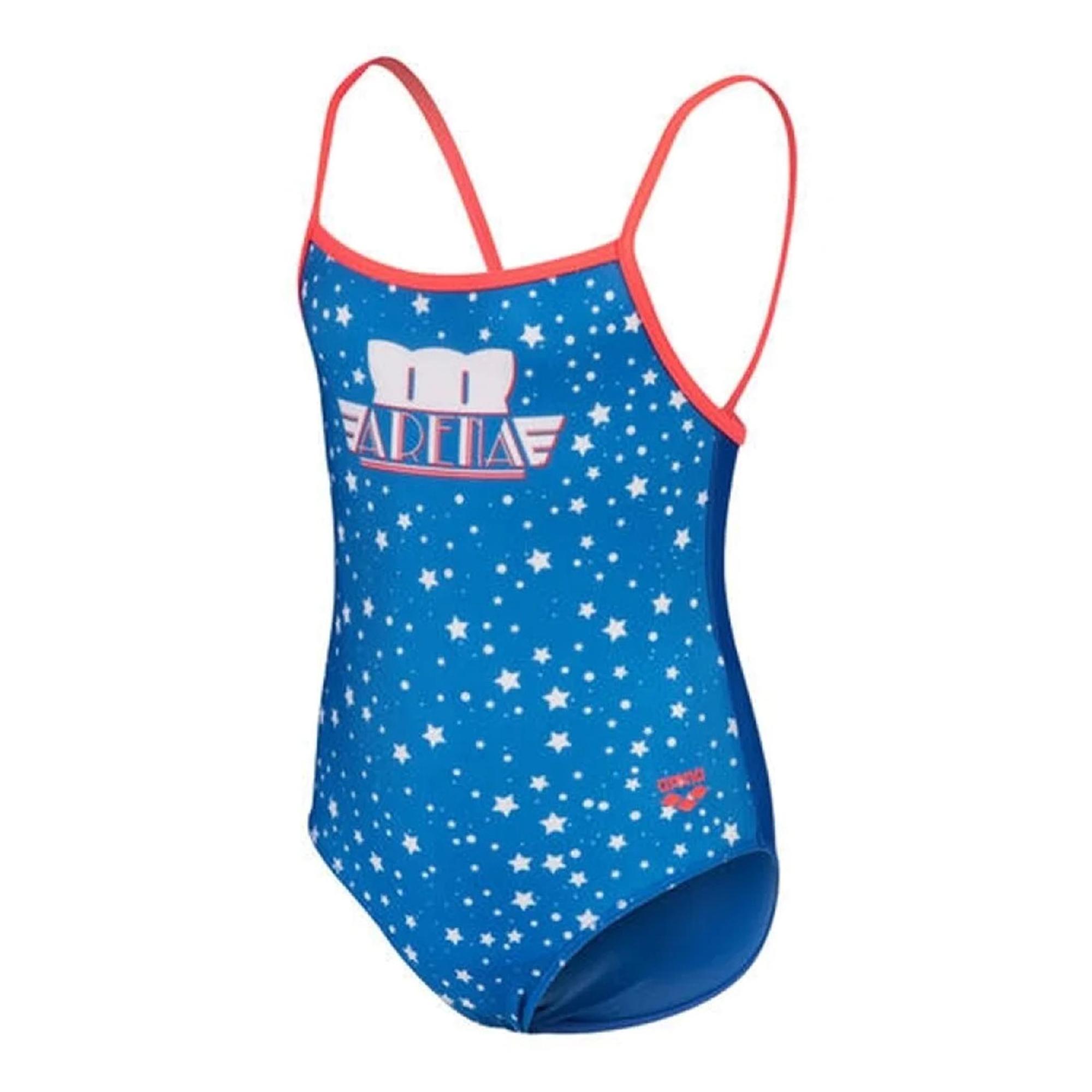 Friends Swimsuit U Back Çocuk Mavi Yüzücü Mayosu 006301850