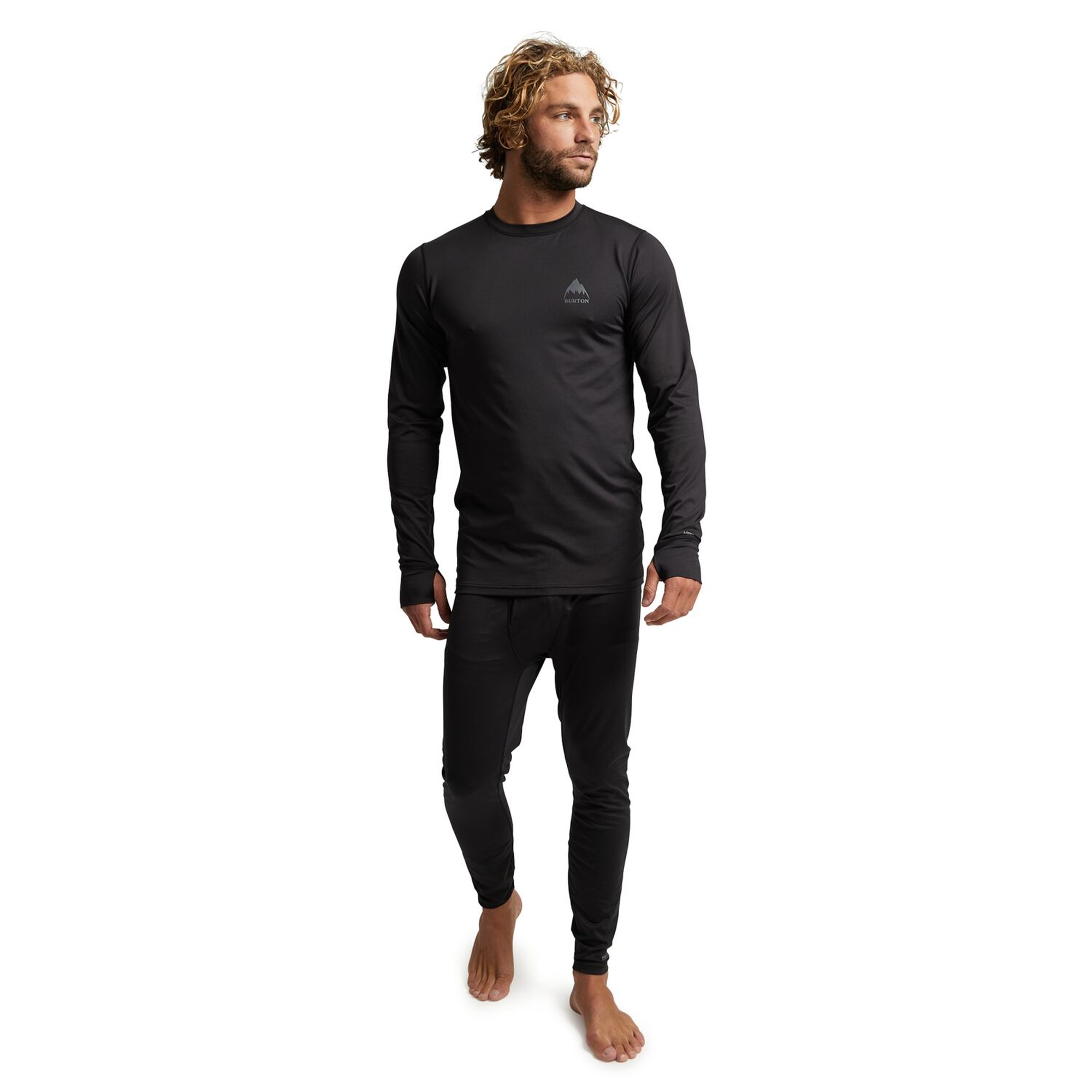 Burton Lightweight X Base Layer Crewneck Erkek Siyah Içlik Üst